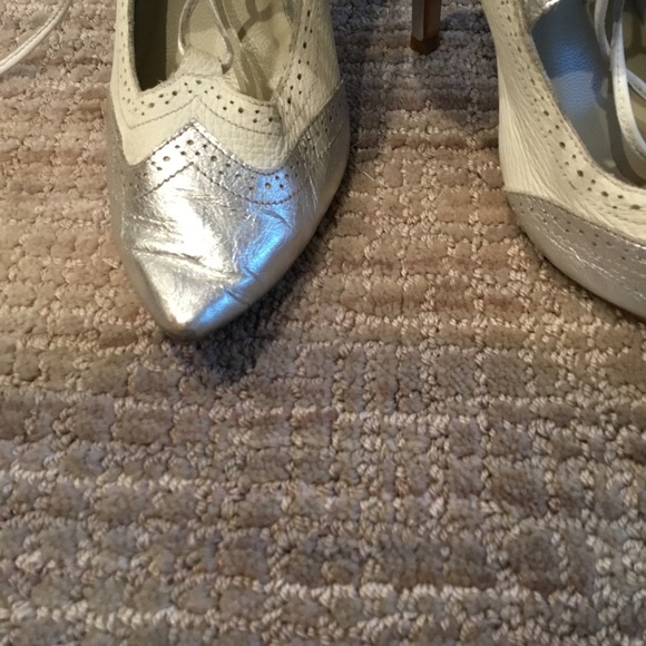 Jasmine Elizabeth leather lace up pumps - Picture 6 of 7